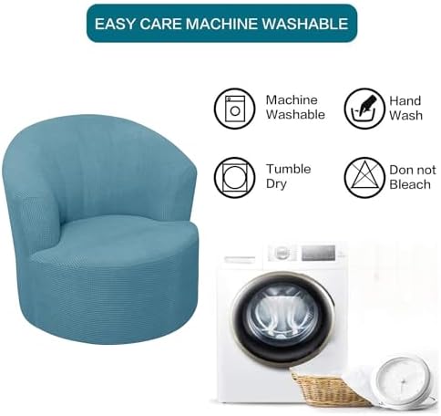 SZJIAHTM Round Club Swivel Chair Cover