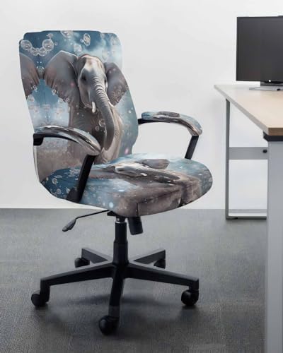 Zadaling Office Chair Covers with Zipper 2 Pack