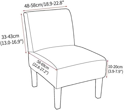 Universal Armless Chair Cover for Home and Hotel