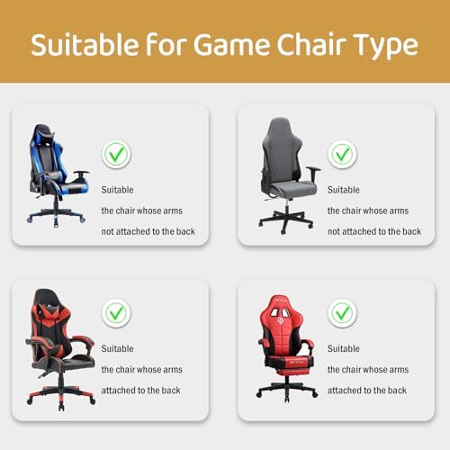 Gaming Chair Slipcovers Velvet Spandex Set Navy