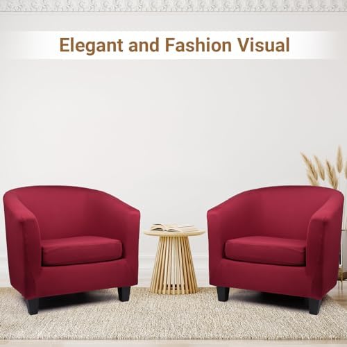 Treaful Club Chair Slipcover 2 Piece Set