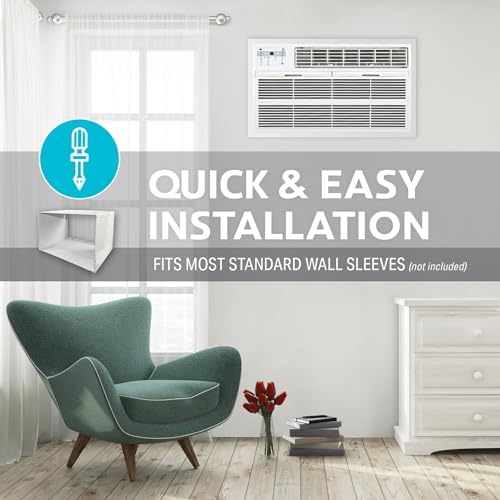 Arctic Wind 3AWTW8000A 8300 BTU Wall Air Conditioner with Dehumidifier and Remote Control