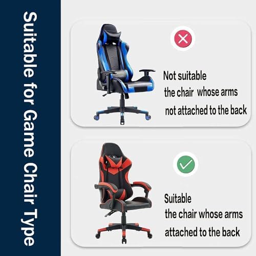 HACLEN Gaming Chair Cover Cat Scratch Proof Jacquard with Zipper