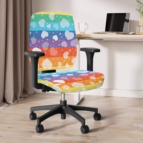 Flashideas Rainbow Love Office Chair Cover