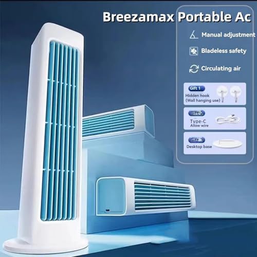 Breezemax Portable Air Conditioner - 3 Speeds Smart Swing USB Power