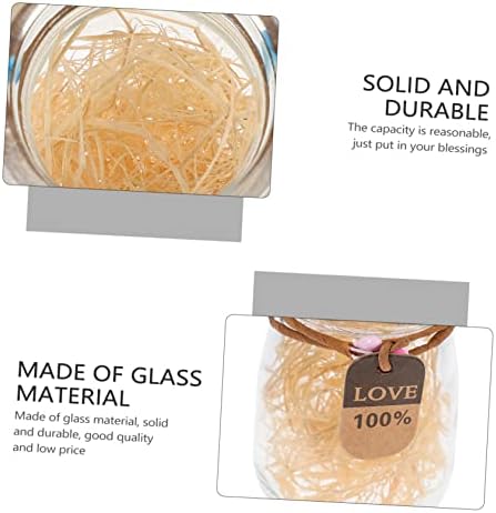 Cabilock 4pcs Glass Candy Box Wedding Favors Decor
