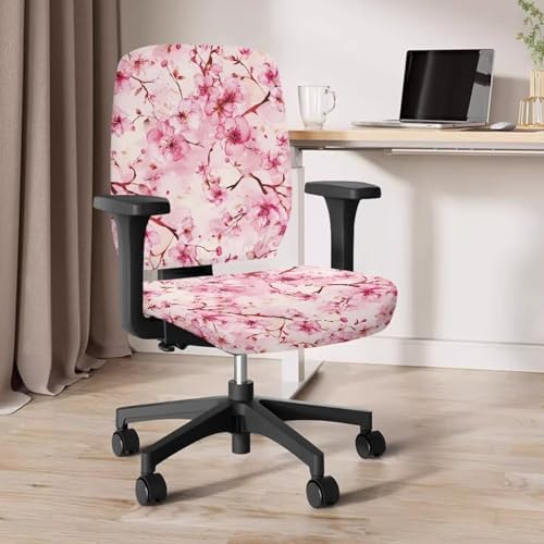 Cherry Blossom Office Chair Cover for Universal Fit