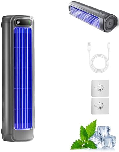 Mamolys Cooling Ace Portable Air Conditioner Fan Quiet with 3 Speeds Blue