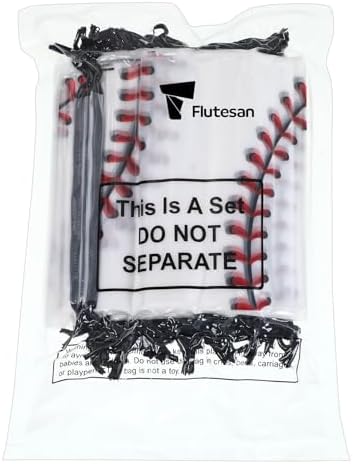 Flutesan 50 Pack 6x8 Inch Drawstring Baseball Bags