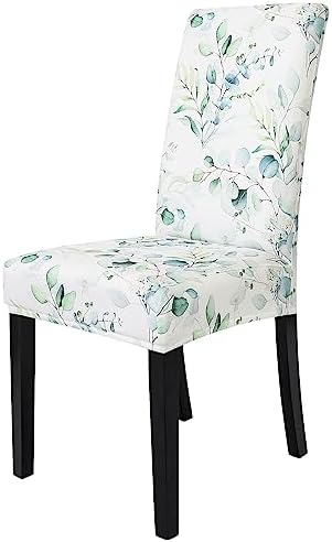 Gibelle Dining Chair Covers Set of 4 Green Floral