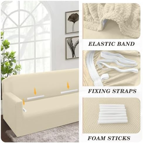 Arfntevss U Shaped Sofa Cover for Corner Sectional Couch