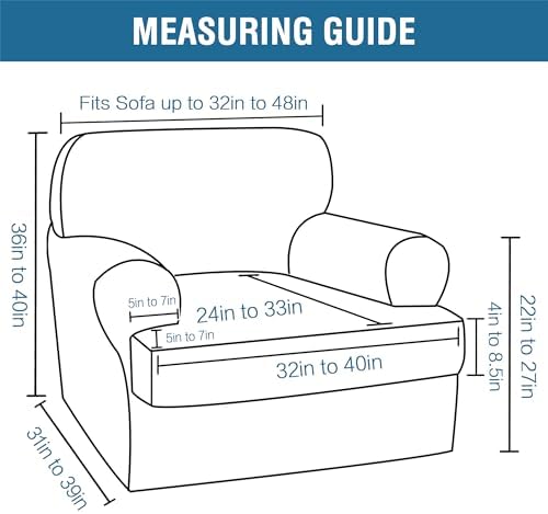 HVERSAILTEX Velvet Sofa Cover 2 Piece Set
