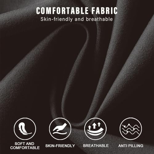 Stretch Office Chair Headrest Cover Black
