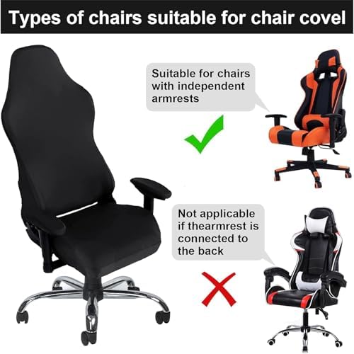 Master Pink Gaming Chair Cover Set 4pc With Armrest Back Seat
