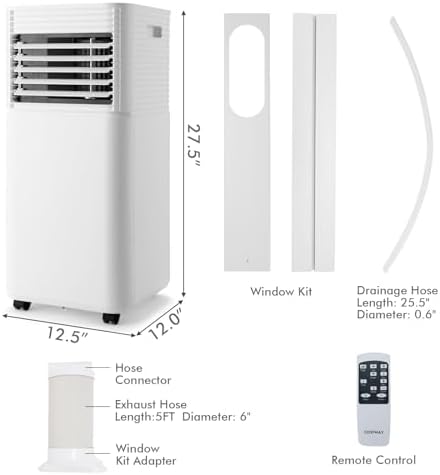 ARLIME 10000 BTU Portable Air Conditioner for 350 sq ft