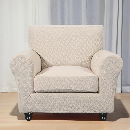 SearchI 2 Piece Armchair Slipcover with Cushion Cover