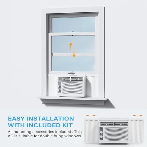 ROVSUN 5000 BTU Window Air Conditioner White