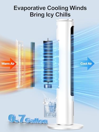 Slkdrft Evaporative Air Cooler with 4 Modes and 12H Timer