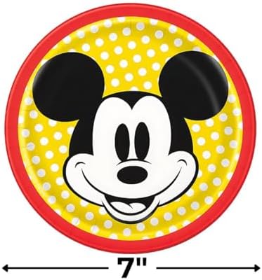 Unique Industries 78484U Disney Mickey Mouse 7 Dessert Plates