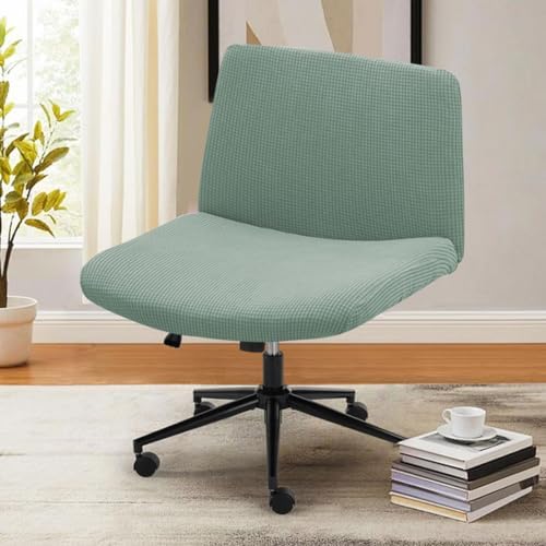 Bifaunvogel Armless Desk Chair Slipcovers Green 1 Pack