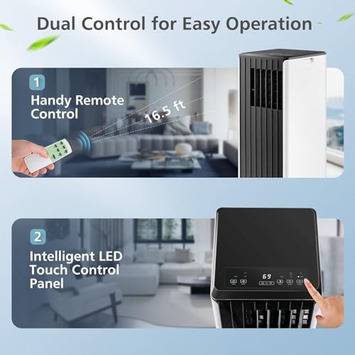 DORTALA 8000 BTU Portable AC with Dehumidifier