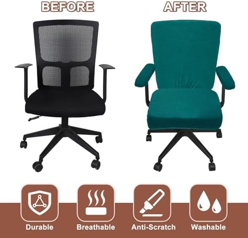 Uxcell Stretchable Office Chair Cover Forest Green