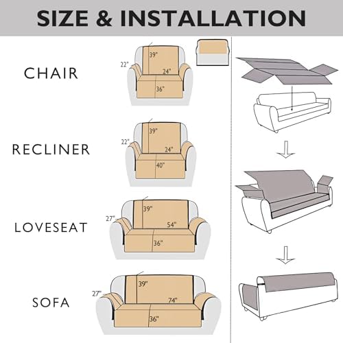 Skidproof Sofa Cover with Floral Pattern and Elastic Straps