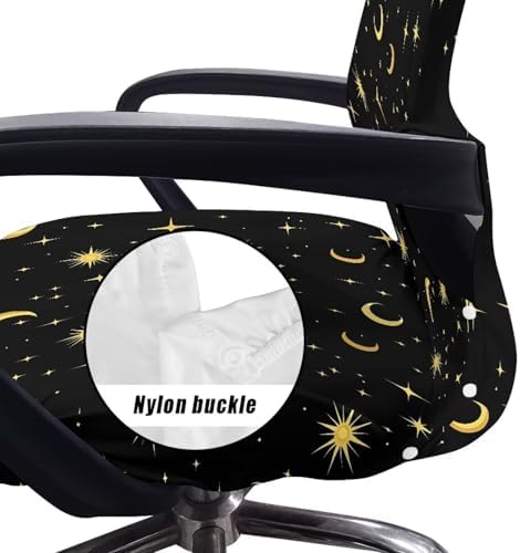 Xoenoiee Moon Stars Pattern Office Chair Cover
