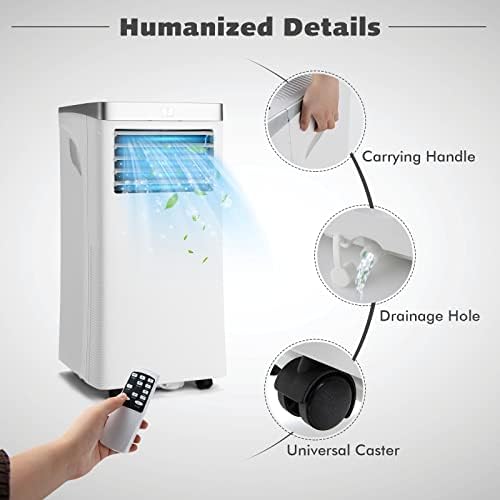 GOFLAME 10000BTU Portable AC with 3-in-1 Function and Remote Control