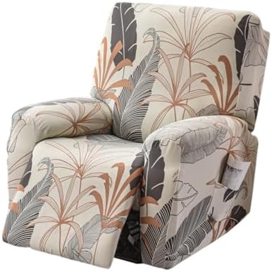 FUANGUI Recliner Chair Cover 4-Piece Set
