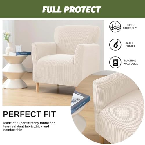 FUANGUI Stretch Armchair Slipcover with Arms for Dogs and Pets
