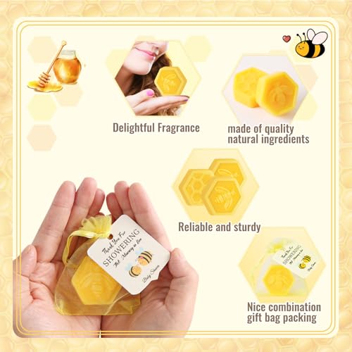 AIXIANG 50 Pcs Honeycomb Baby Shower Favors Soaps