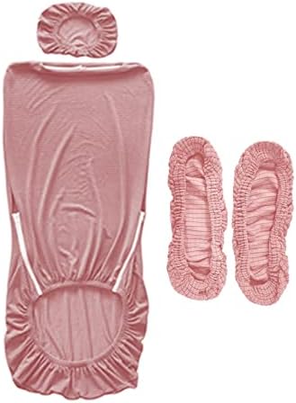 Removable Chair Seat Cover with Headrest Pink