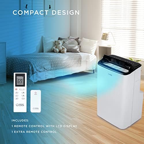 Commercial Cool 12000 BTU Portable AC with Dehumidifier and Fan
