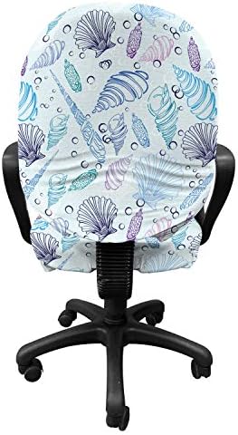 Ambesonne Nautical Office Chair Slipcover with Sea Shell Pattern