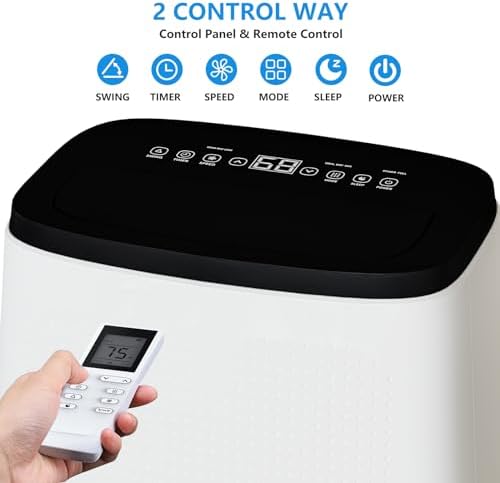14000 BTU Portable AC Unit 3-in-1 with Cooling Dehumidifier Fan