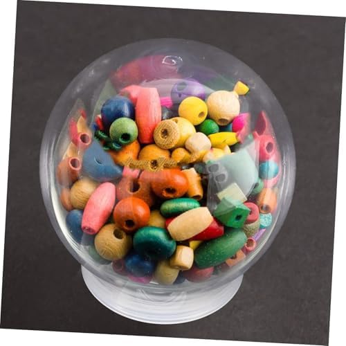 DIY Snow Globe Accessories 10pcs Clear Plastic Ball Jars