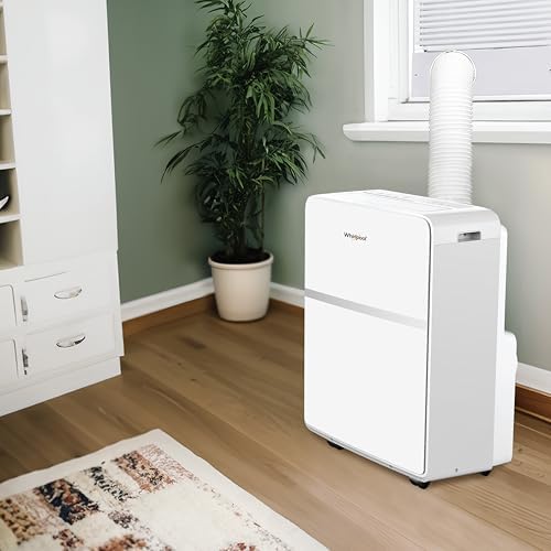 Whirlpool 8000 BTU Portable Air Conditioner with Dehumidifier White