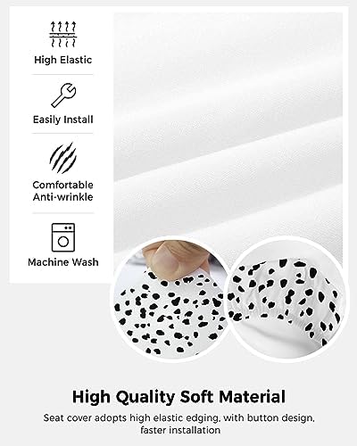 TweetyBed Office Chair Cover Black White Spot