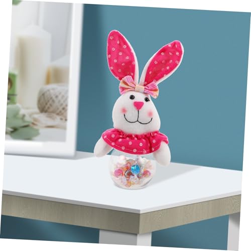 Easter Bunny Candy Jar Treat Holder Reusable Transparent