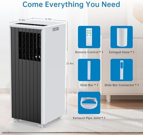 GAOMON 8000 BTU Portable AC Unit with 4-In-1 Functionality