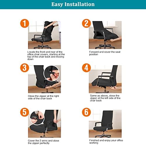 KAYBTNT Navy Blue XLarge Stretchable Office Chair Cover