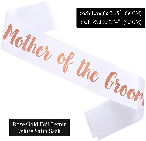 Mother of the Groom Sash Engagement Gift for Bridal Shower Wedding Party