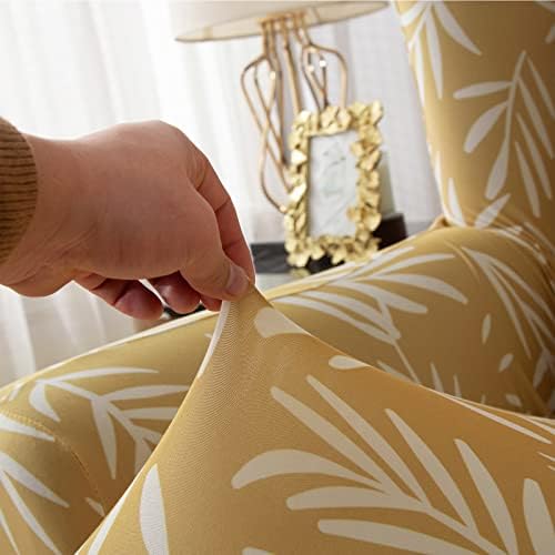 Wingback Chair Cover Set Stretch Spandex Slipcover for Armchair and Sofa