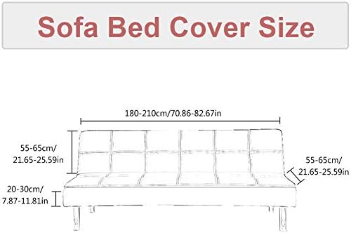 MIFXIN Stretch Armless Sofa Cover with Elastic Spandex