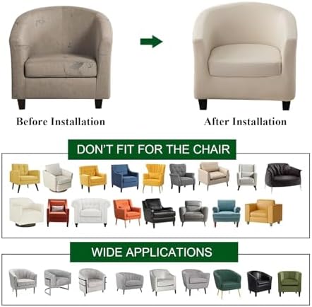 XINGYUEXUAN 2 Piece Stretch Armchair Slipcover