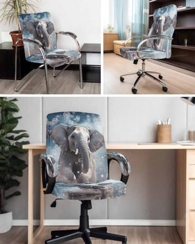 Zadaling Office Chair Covers with Zipper 2 Pack