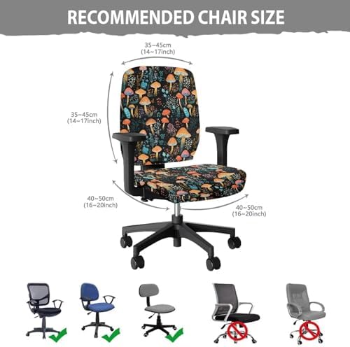 Oamsistay Stretchable Office Chair Cover for Armchairs and Gaming Chairs