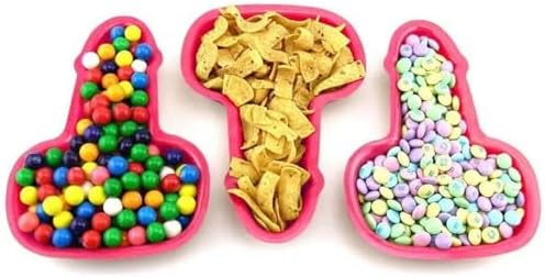 2PCS Funny Plastic Plates Reusable Party Decor
