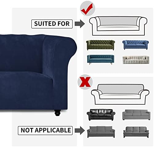 Easy-Going Stretch Velvet Sofa Slipcover for Living Room